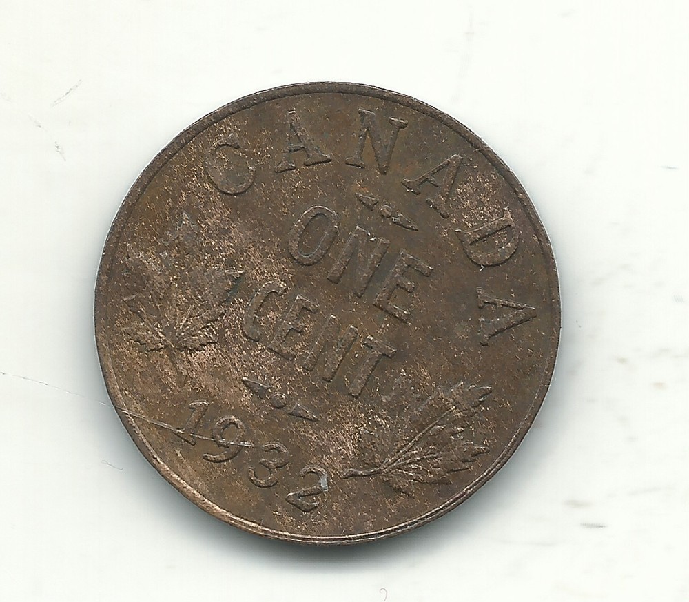 A HIGHER GRADE CONDITION 1932 CANADA SMALL ONE CENT COIN-JAN366