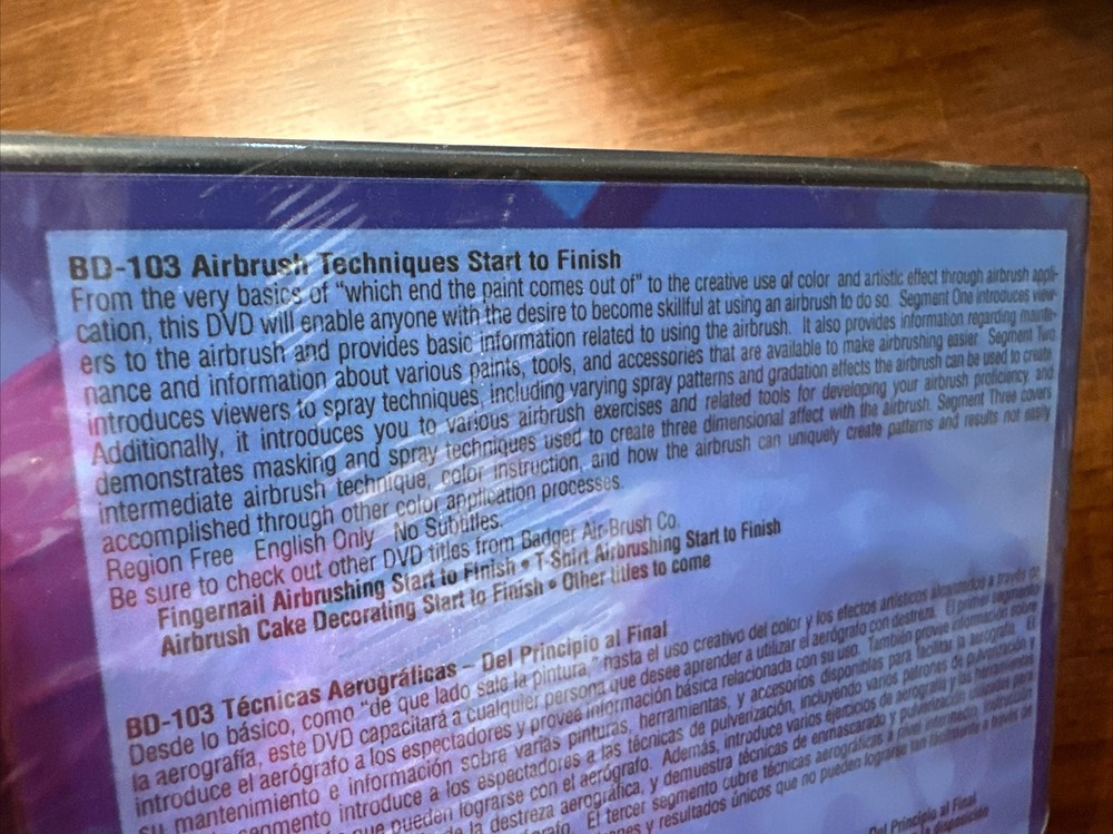 Airbrush Techniques Start To Finish Instructional DVD By Badger - New