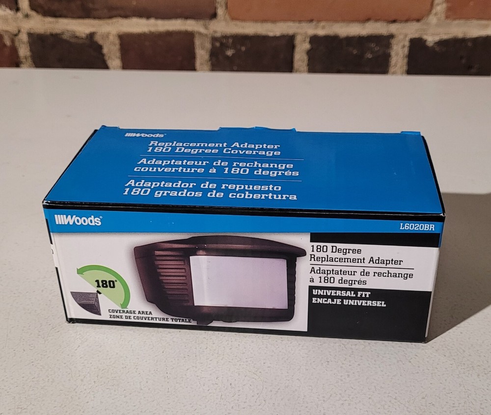 Woods 180° Replacement Adapter/Motion Sensor - L6020BR, Bronze, 70' Detection