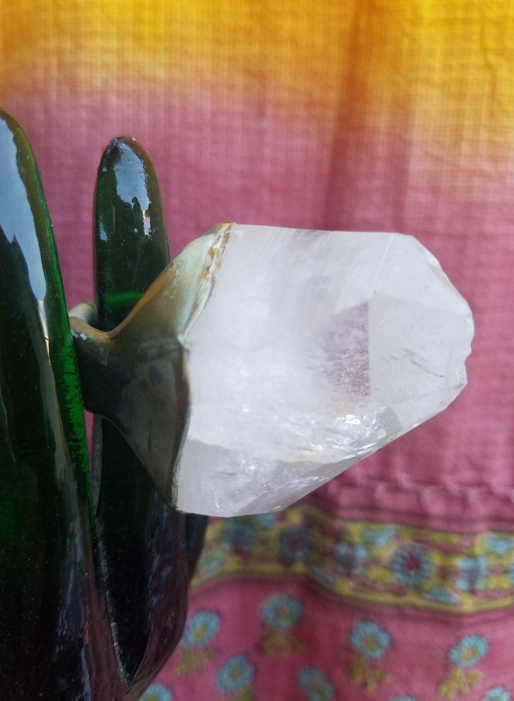 Quarts Raw Crystal Large Chunky Ring Size 5