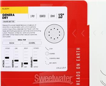 Evans Genera Dry Snare Head - 13"