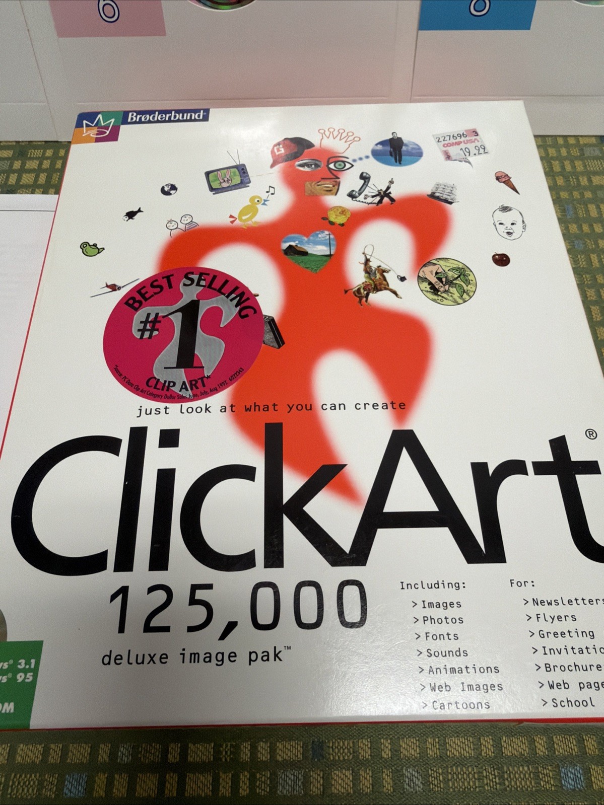 Clickart Deluxe Image Pak - CDS - 125,000 Images On 9 CD’s - Open Box - Windows