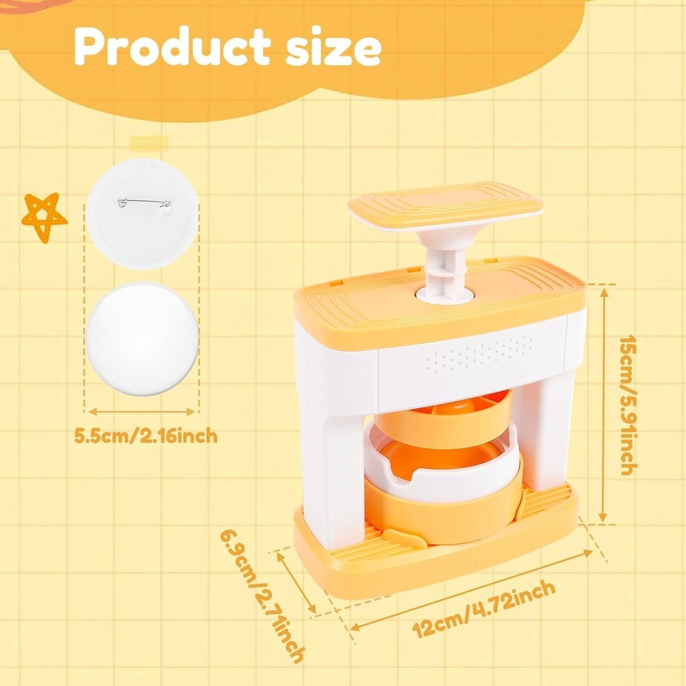Button Maker Machines, 2.16 Inch DIY Creative Pin Press Machine Set, Versatile I