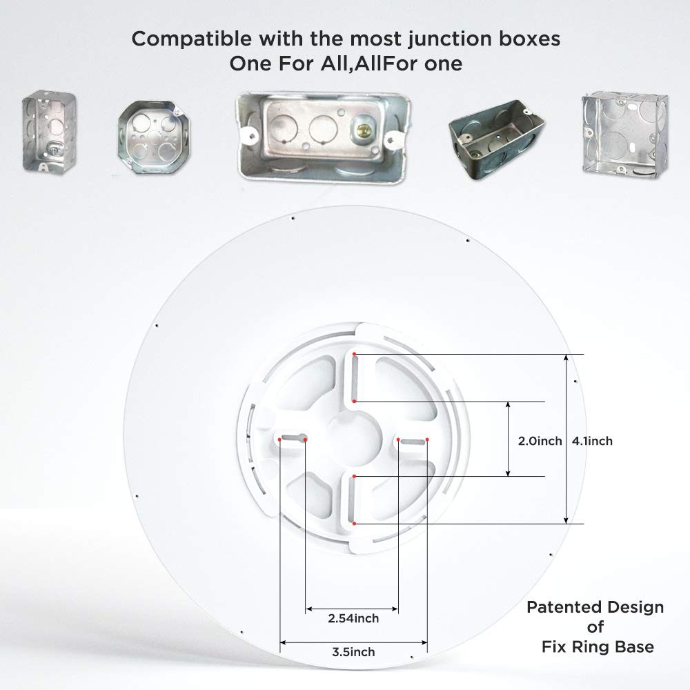 Flush Mount 12 Inch Ceiling Light Milk White Shell 20W Surface Mount LED Ligh