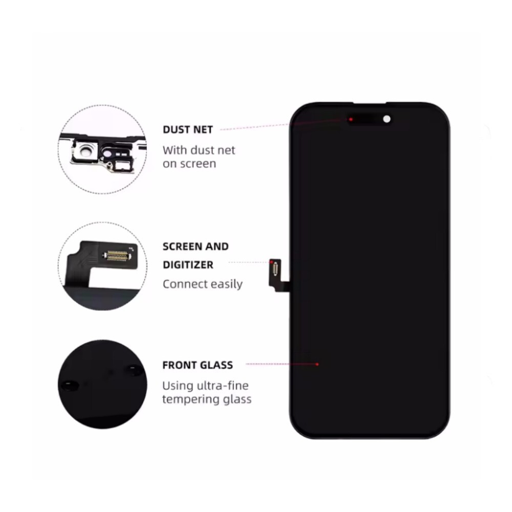 For iPhone 16 Plus Display LCD Touch Screen Digitizer Replacement Assembly Tools