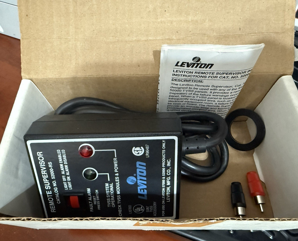 Leviton- BLACK TVSS Remote Supervisor