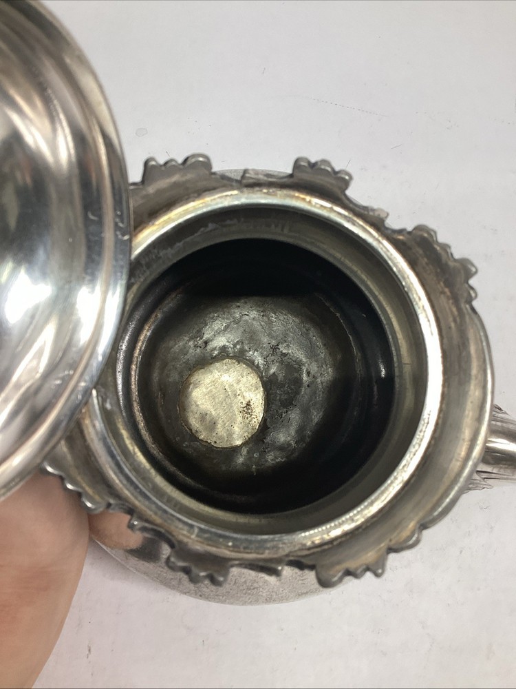 Antique Ornate Silver Plated Teapot