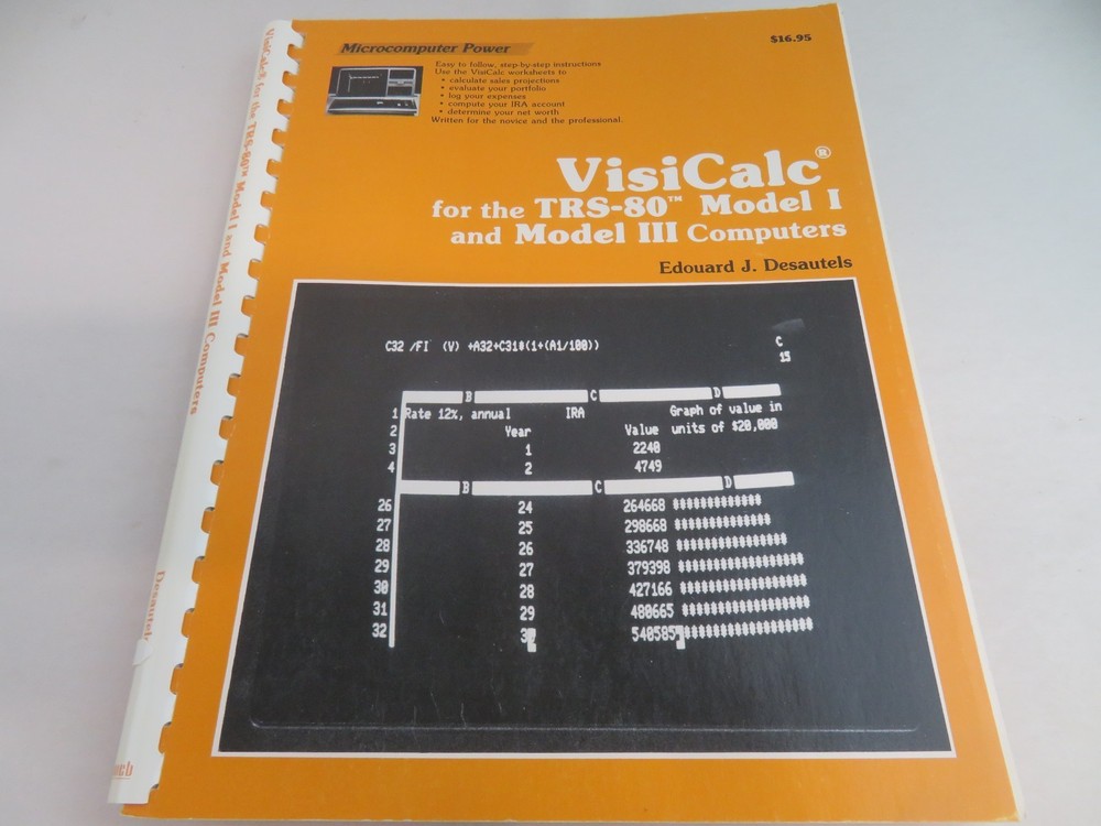 Radio Shack Visicalc TRS-80 Model I And Model III Computers