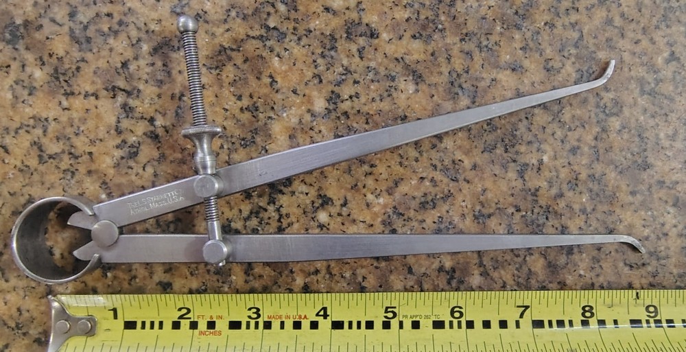 🗽 VINTAGE STARRETT 8-1/2" ID CALIPER