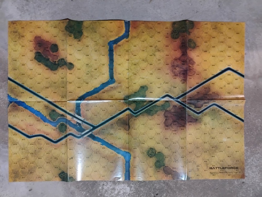 BattleTech Hex Map Sheets FASA – 4 Fold-Out Maps, 6 Playable Fields