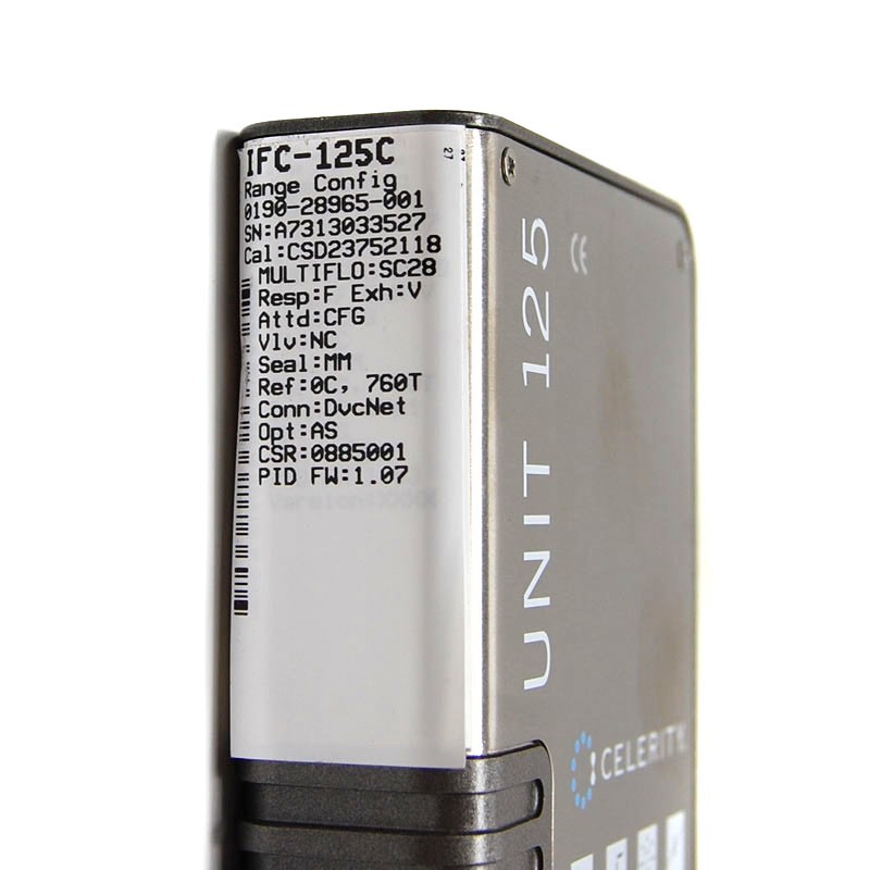 Celerity Unit IFC-125C Mass Flow Controller MFC (N2O/15SLM) D-Net Digital C-Seal