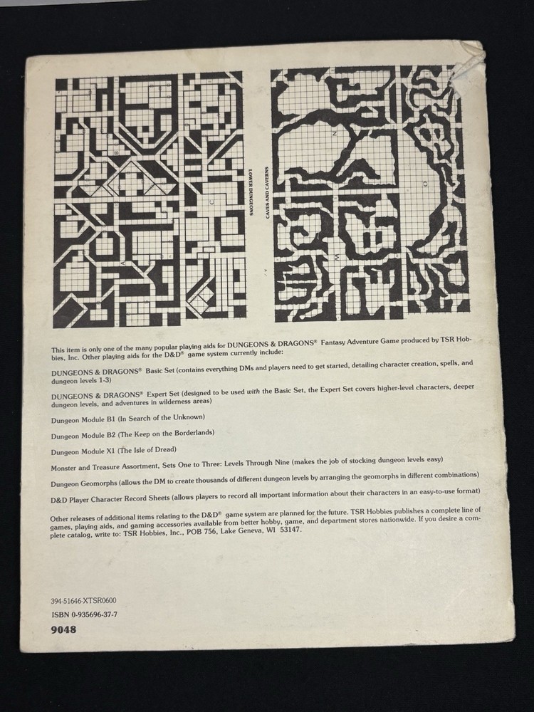 TSR D&D Dungeons & Dragons Basic Set 3rd Edition 1979 w/ Geomorphs (Read)