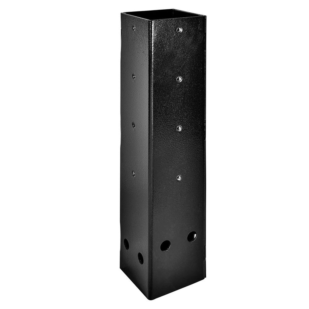 Mail Boss Post Depth Extender Black for Steel Mailbox Posts