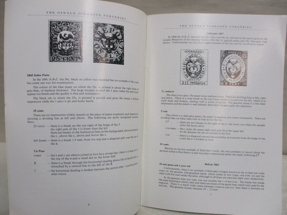 The Oswald Schroder Forgeries by Robson Lowe Softcover Stamp Publication Booklet