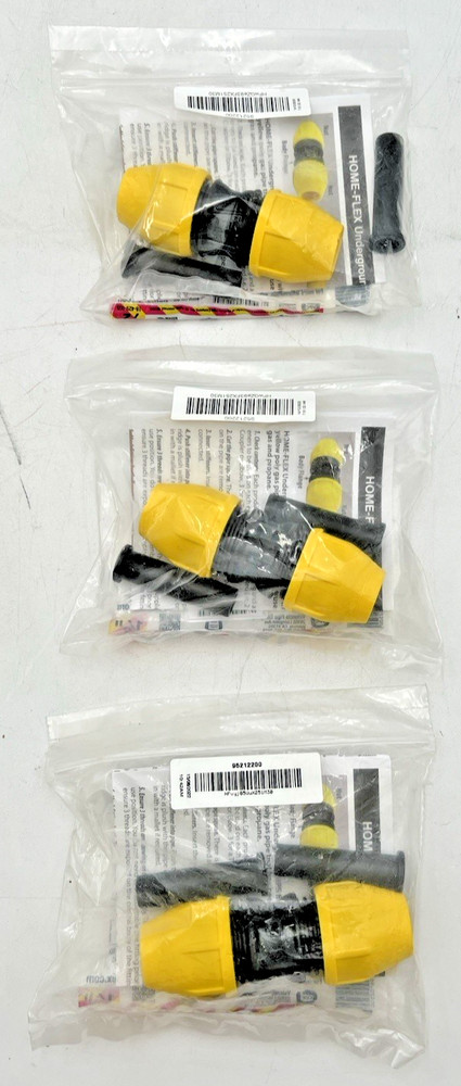 HOME-FLEX (3) 1/2" COUPLERS, TRACER WIRE, (2) THREADED TRANSITIONS & 100' PIPE