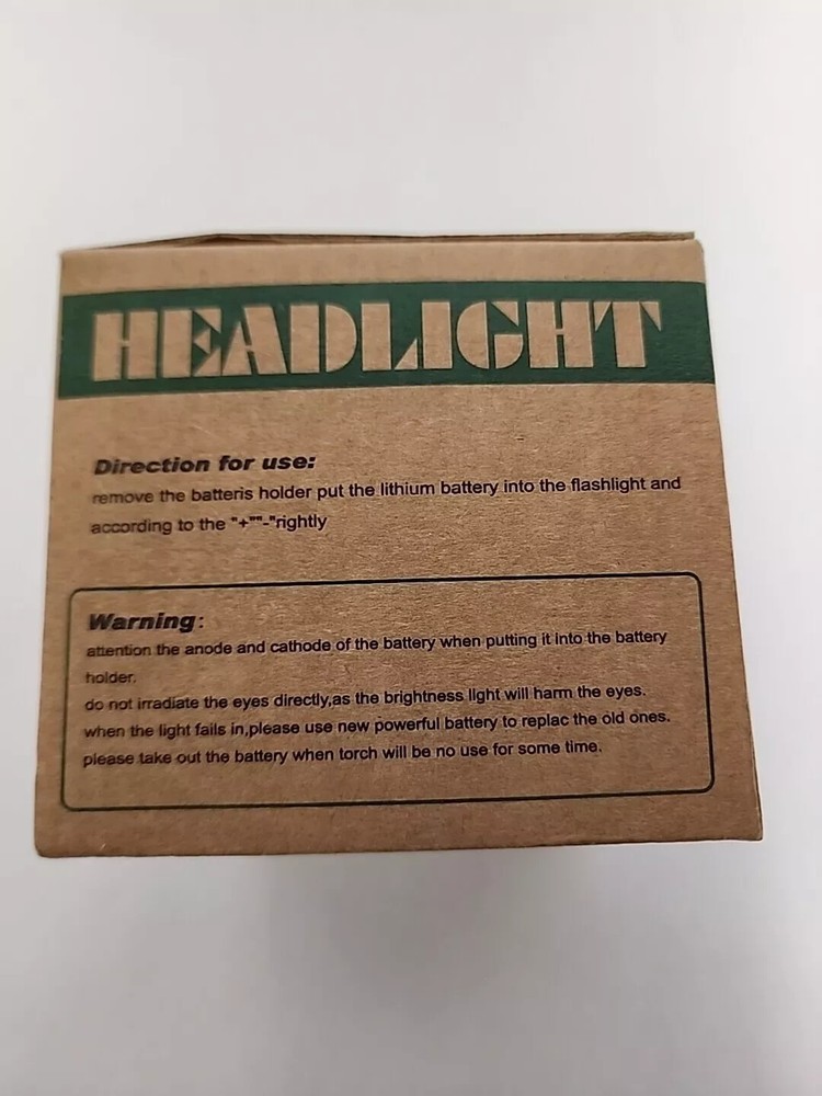 Long Shot Headlight LED Flashlight for Outdoor Activities (2PACK)