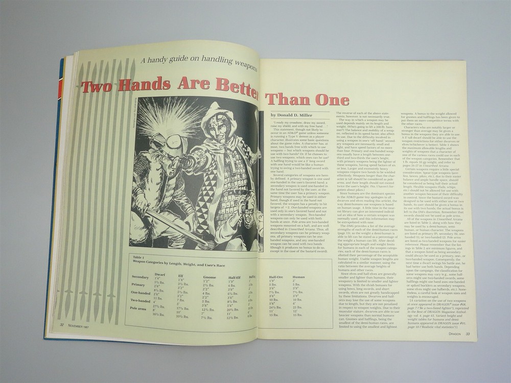 Dragon Magazine: Issue # 127 (TSR)