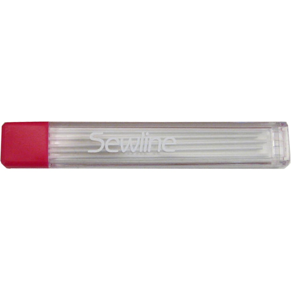 Sewline Mechanical Fabric Pencil Lead Refill 6/Pkg-White