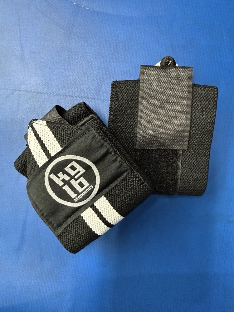 Kg/lb Elastic Wrist wraps with “hook & loop”