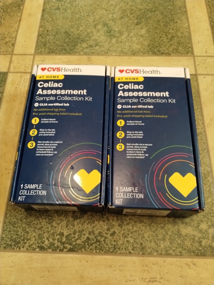 2 Boxes CVS Celiac Assessment Sample Collection Test Kit 05/2027