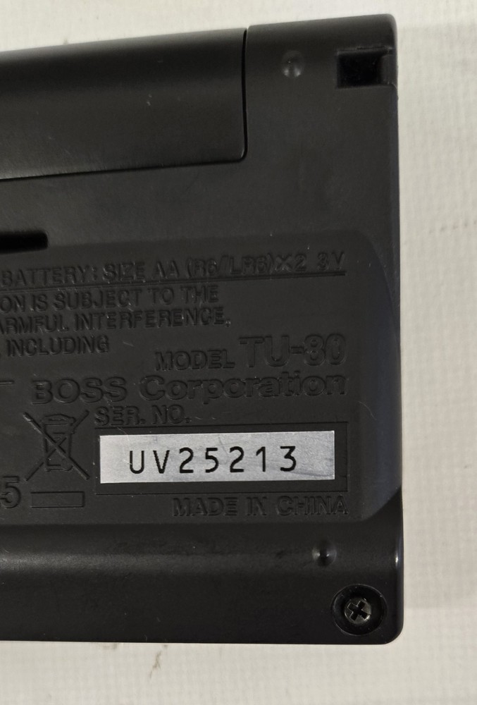 Boss TU -80 Tuner & Metronome Tested