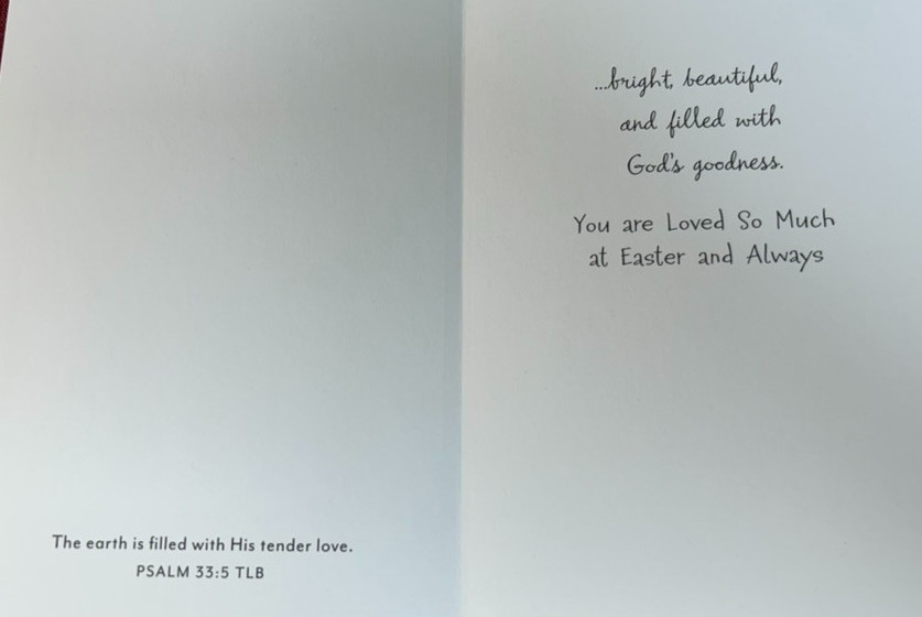 Happy Easter Greeting Card & Envelope ~ Daughter ~ Religious
