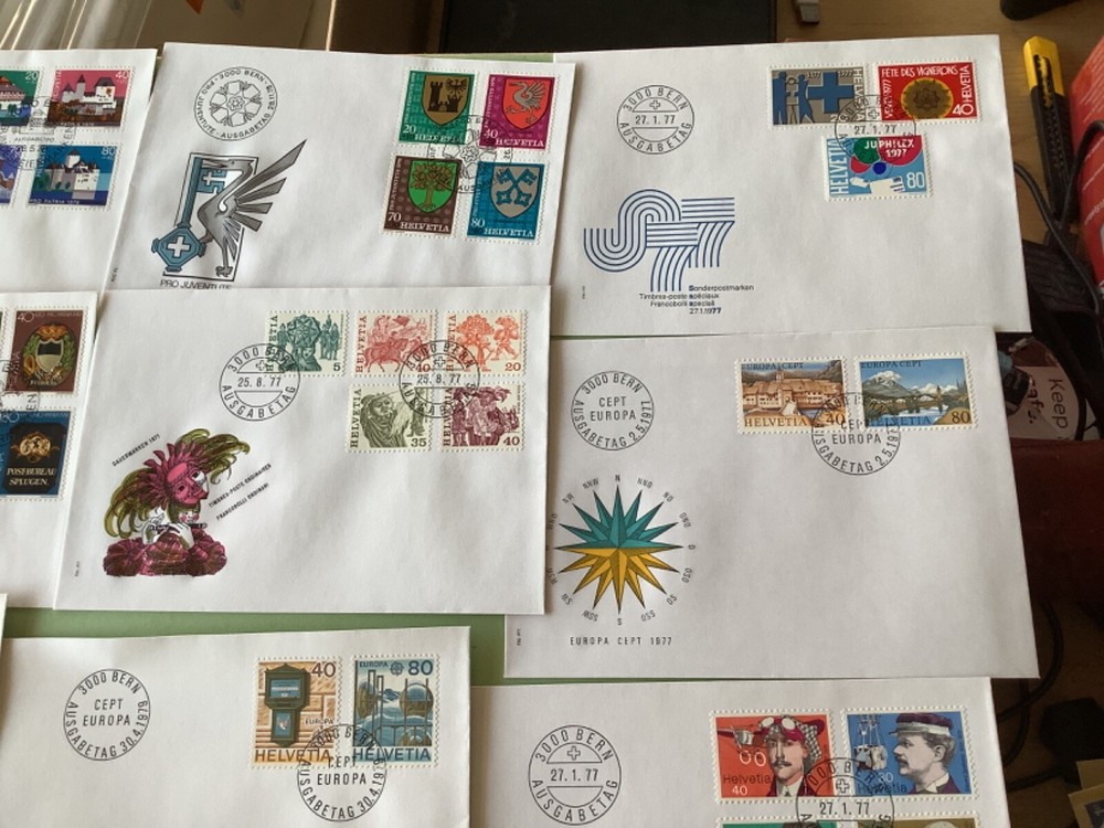 Switzerland postal covers 16 items Ref A2184