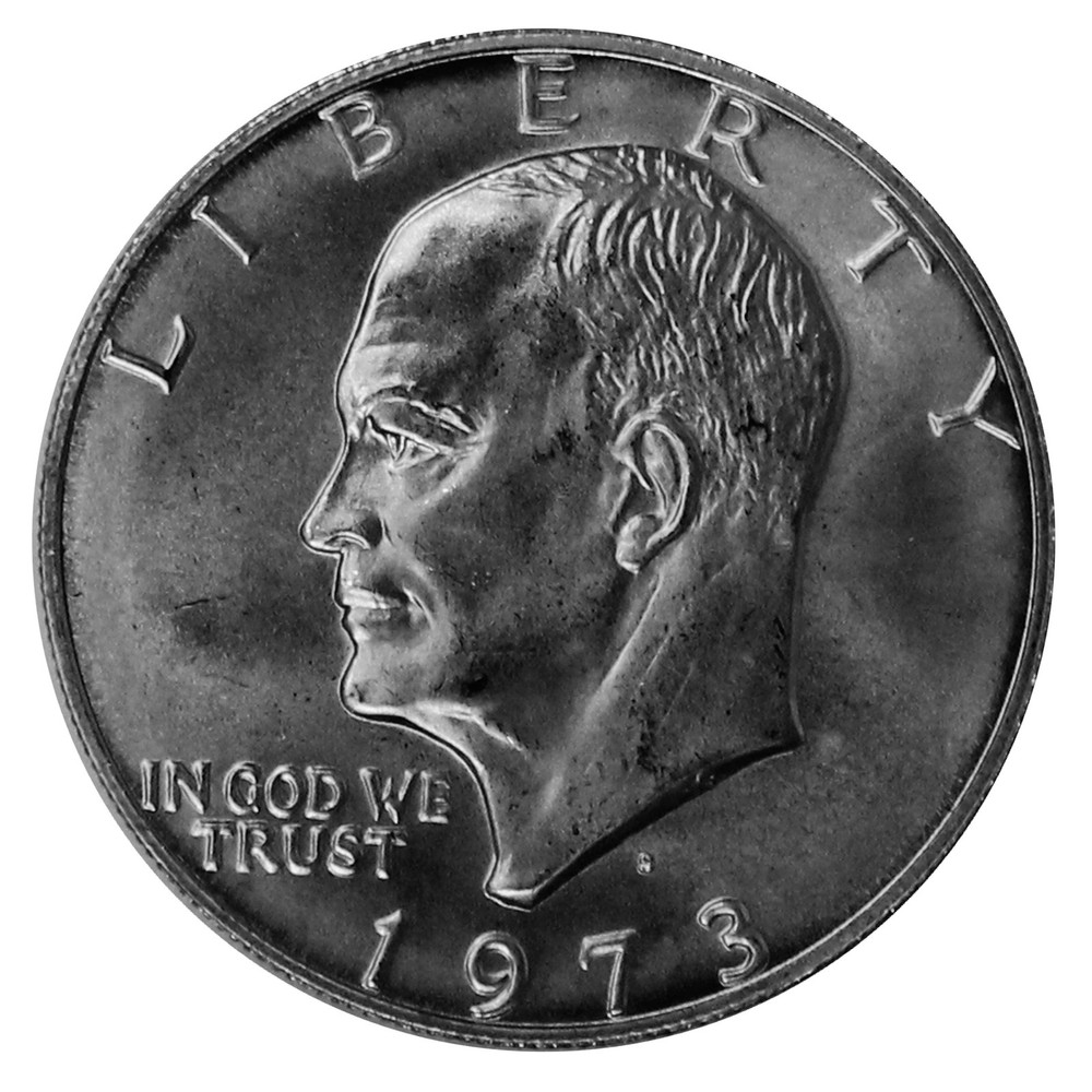 1973 -S Eisenhower dollar BU 40% Silver Ike Coin