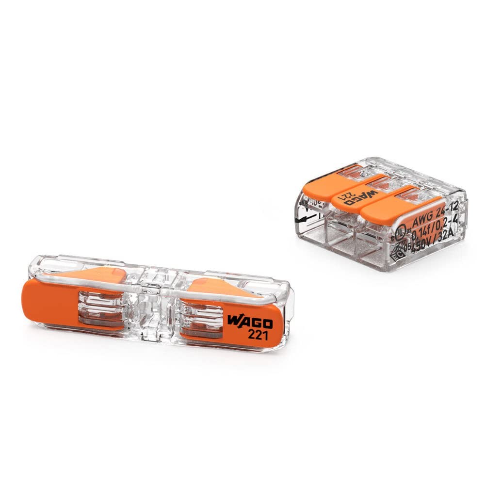 Wire Connector 221-2411 Lever-Nuts Inline Splicing with Transparent