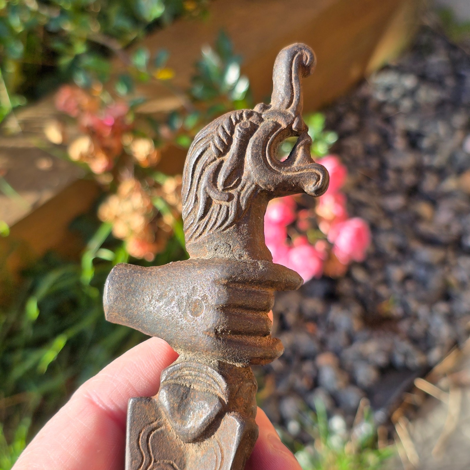 Tibetan or Nepalese Antique c19th Steel Buddhist Implement Tool Shaman