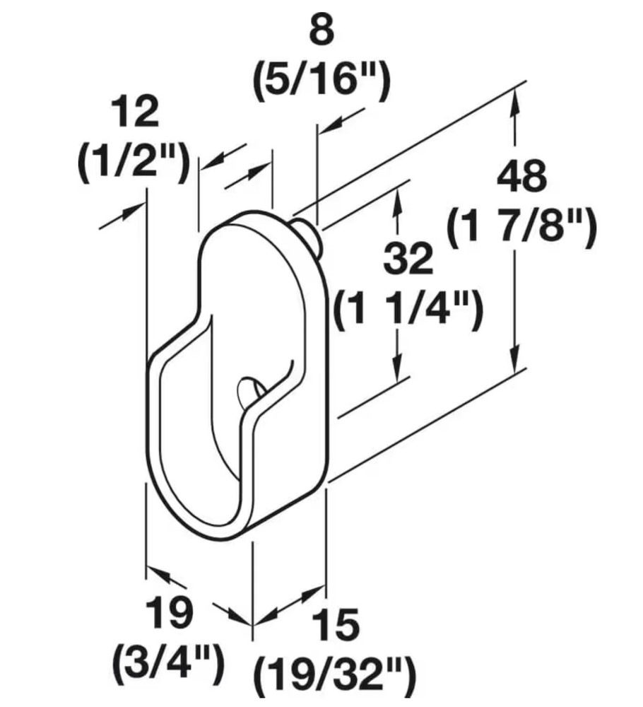 6 Pieces Closet Rods End Support (Plus The Screws)