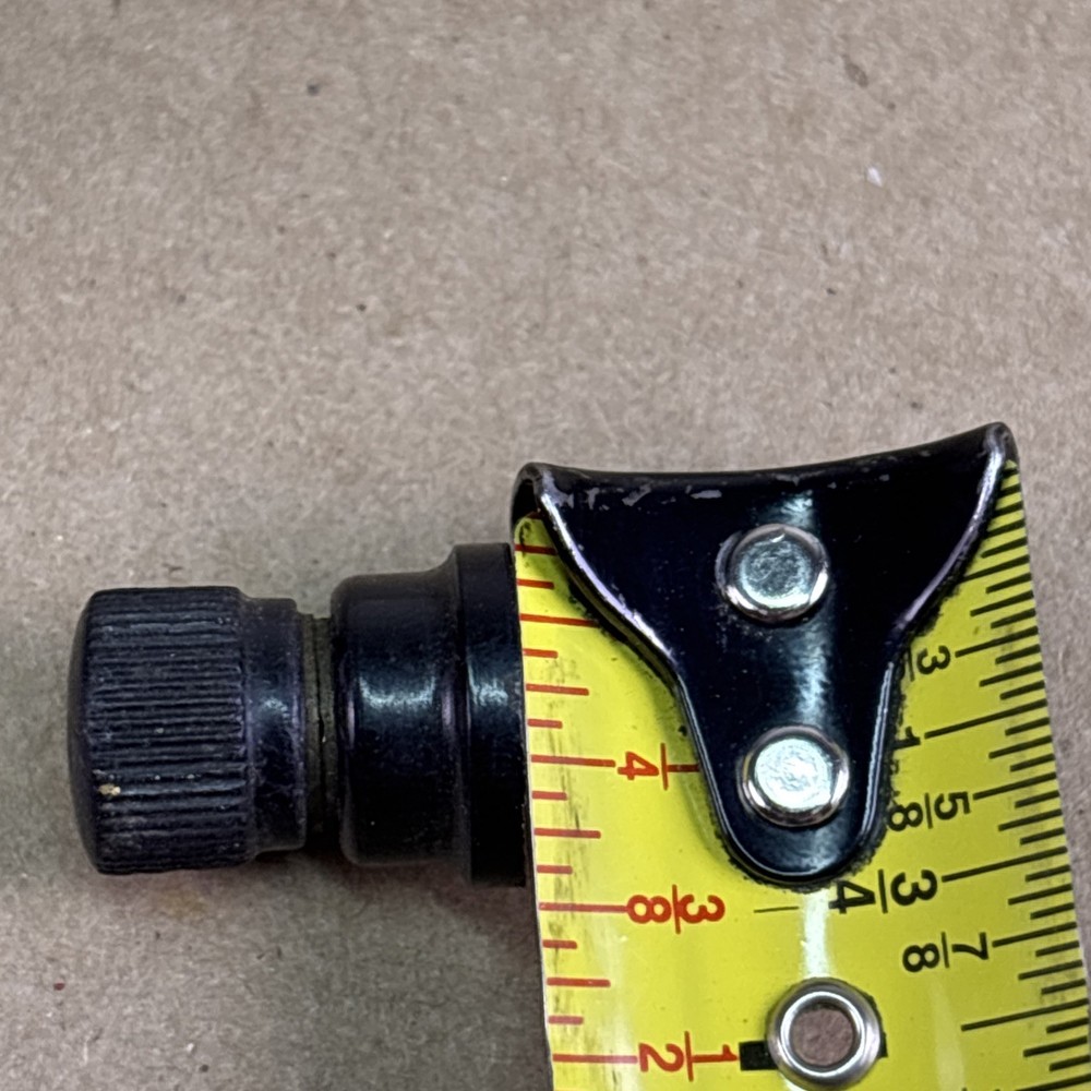 (2) Black EBY Bakelite Binding Post 1920's Radios. 1 1/8 Inch In Length