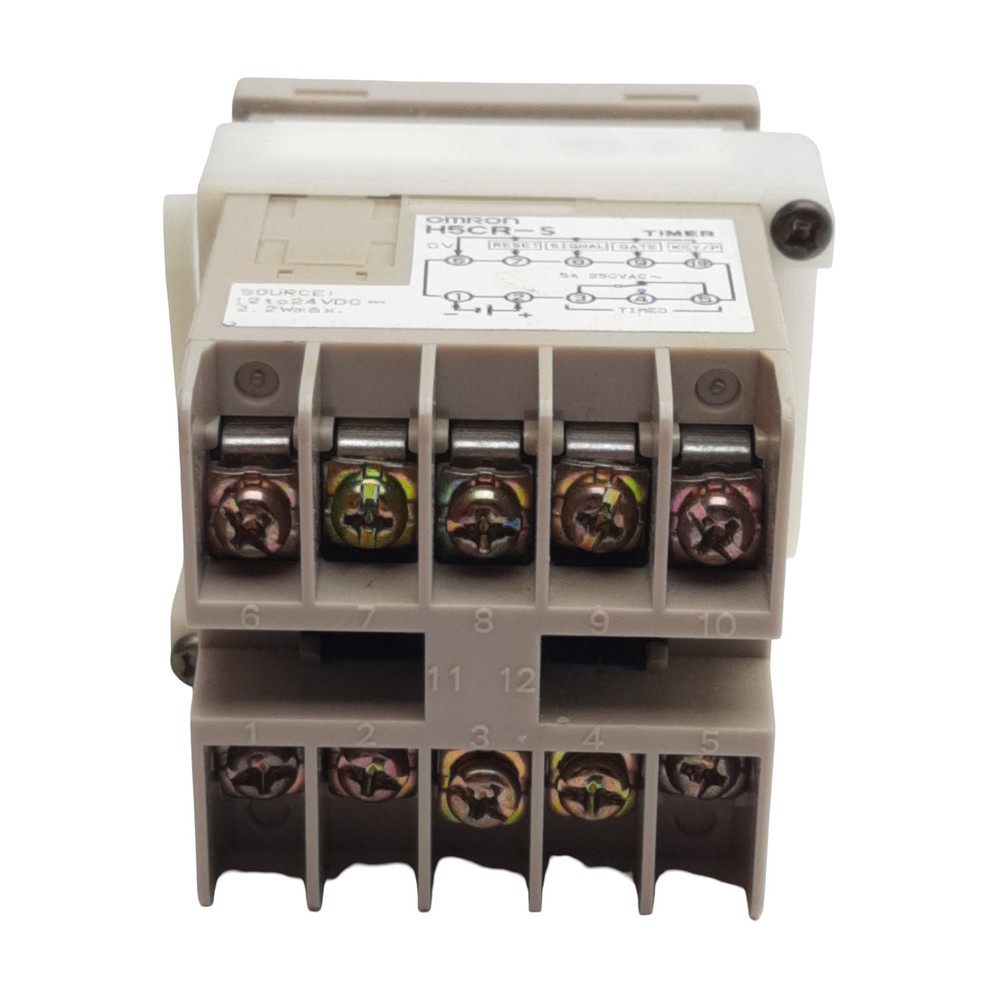 Omron H5CR-S Multifunction Digital Timer SPDT Relay 12-24VDC *Missing Faceplate*