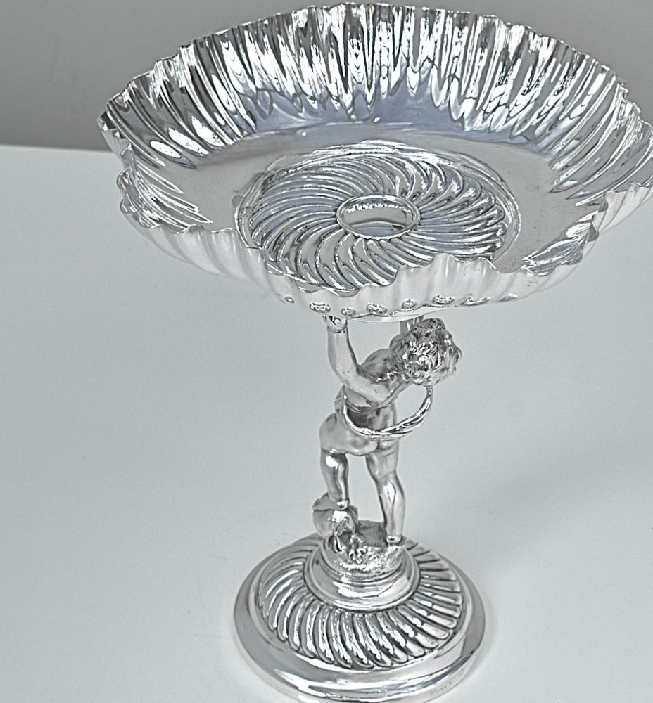 WMF Beautiful Silver Plated Cherub Table Fruit Stand Centrepiece,1902-1910