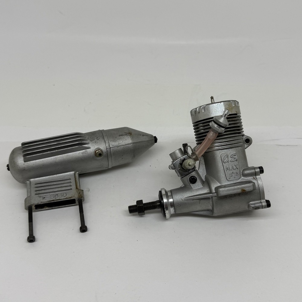 OS Max FP 40 RC Airplane Engine w/ E3030 Muffler Untested Sold As Is