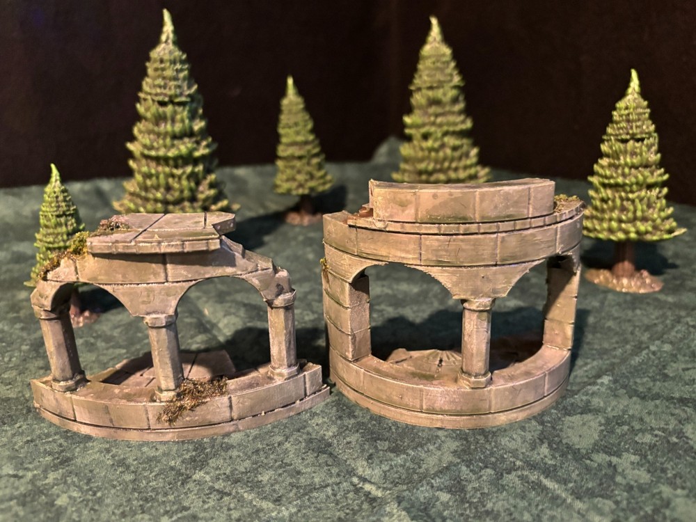 Forest Tower Ruins Scatter Terrain