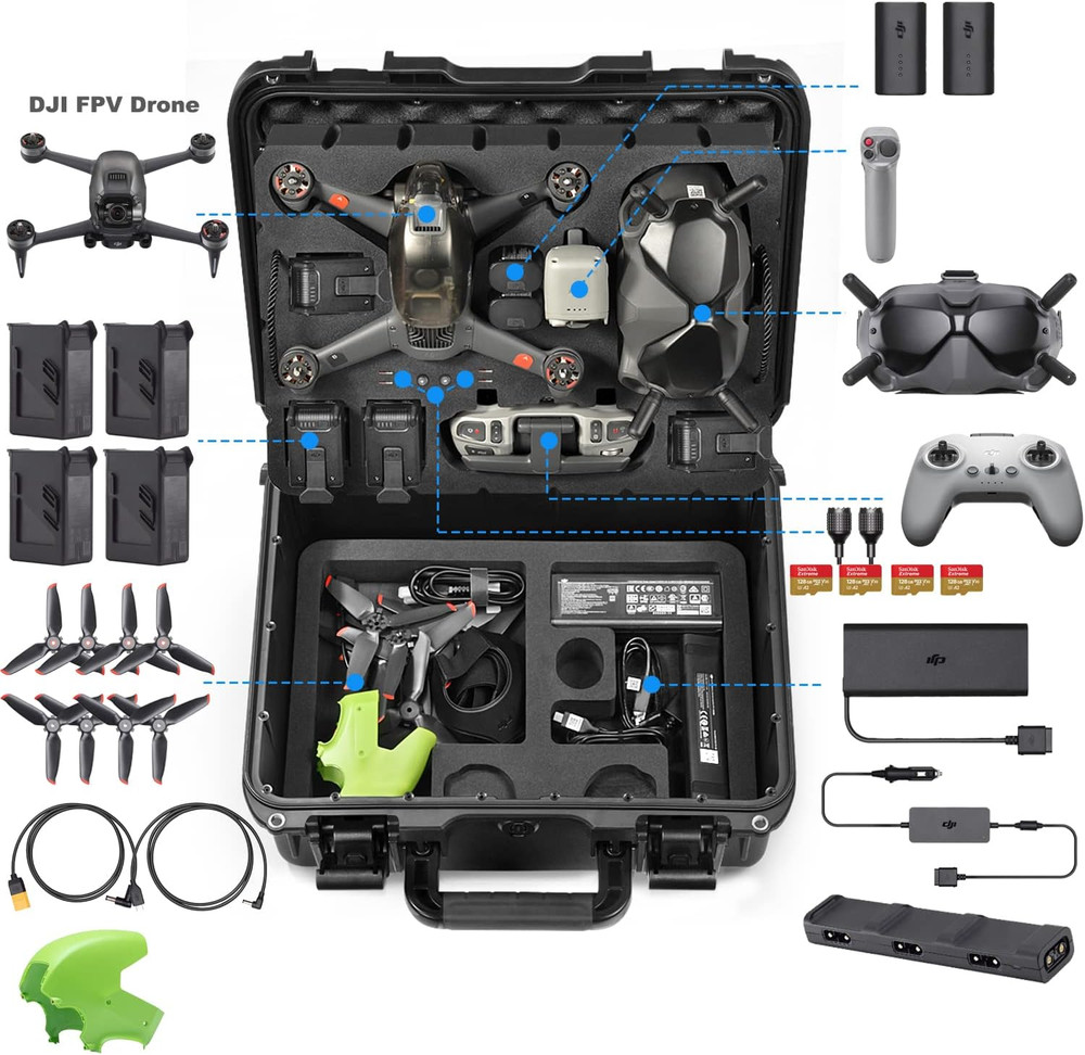 Waterproof Hard Case for DJI FPV Drone,Explorer Combo,Dji Goggles Integra,Goggle