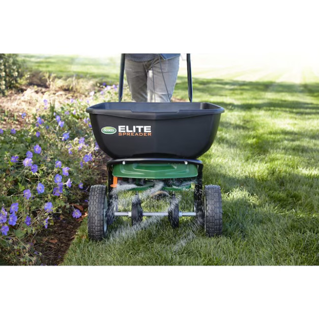 Scotts Elite Spreader Broadcast Spreader 80-lb Capacity Compatible