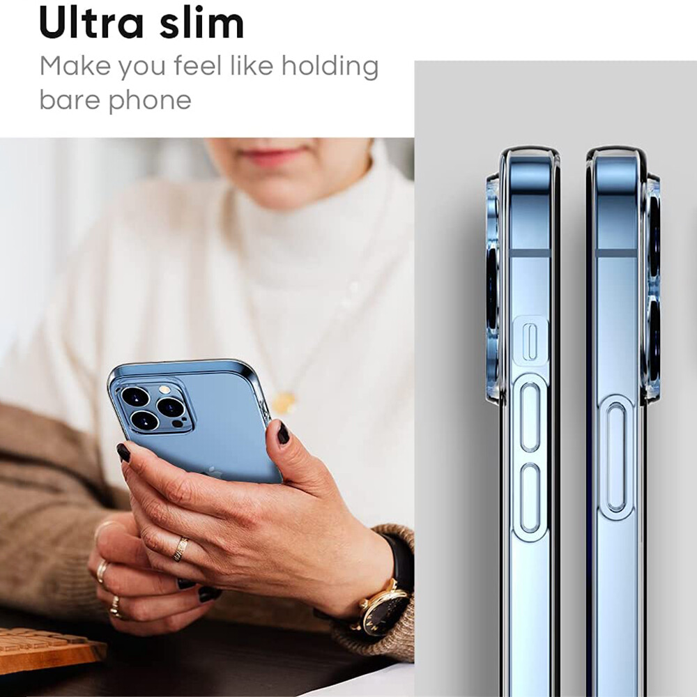 Case For iPhone 13 11 12 14 Pro Max Clear Silicone Soft Slim Shockproof Cover