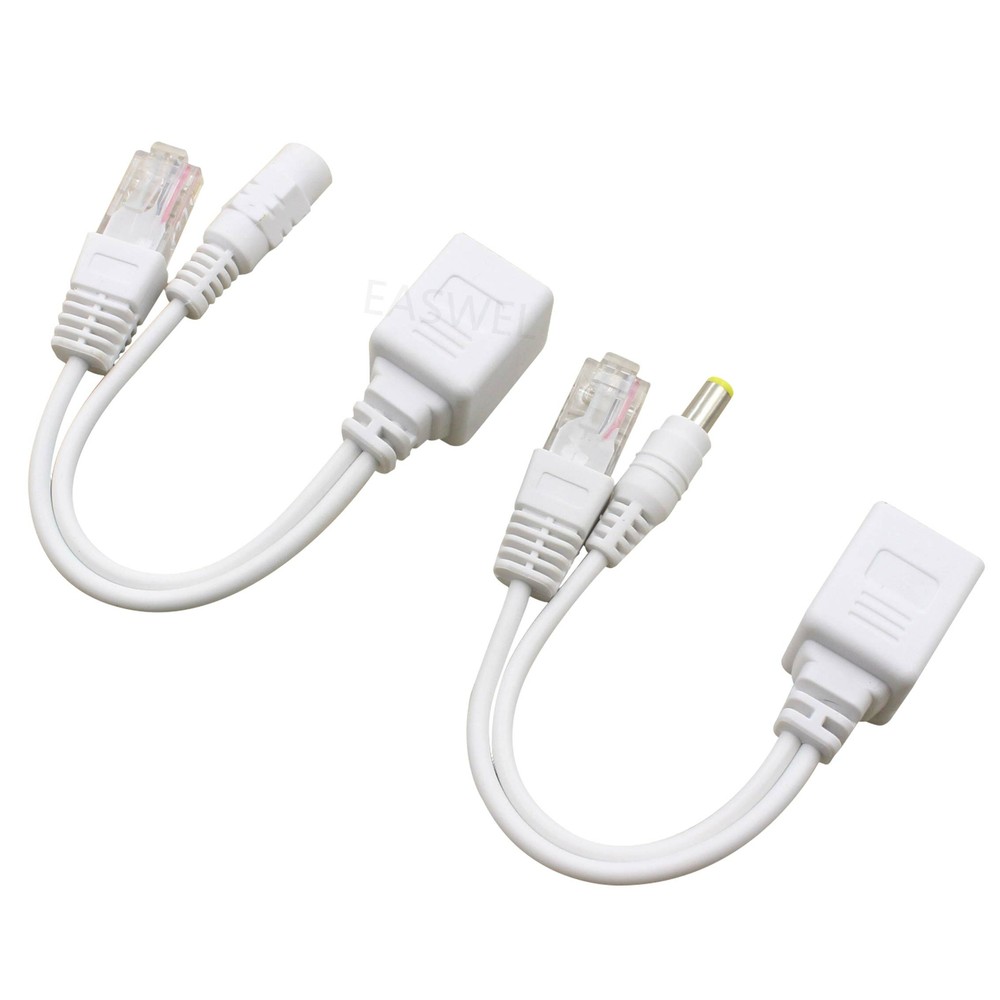 Power Over Ethernet POE Injector Splitter Adapter Cable For eufy Camera