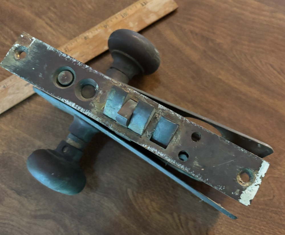 five mortise locks with accessory hardware 1930's? 20 pounds Corbin & Yale
