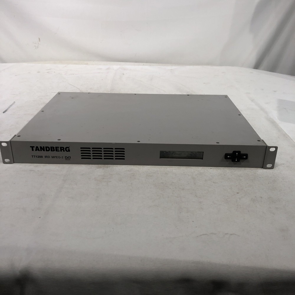 TANDBERG TT1200 MPEG-2 DVB PROFESSIONAL INTEGRATED RECEIVER DECODER