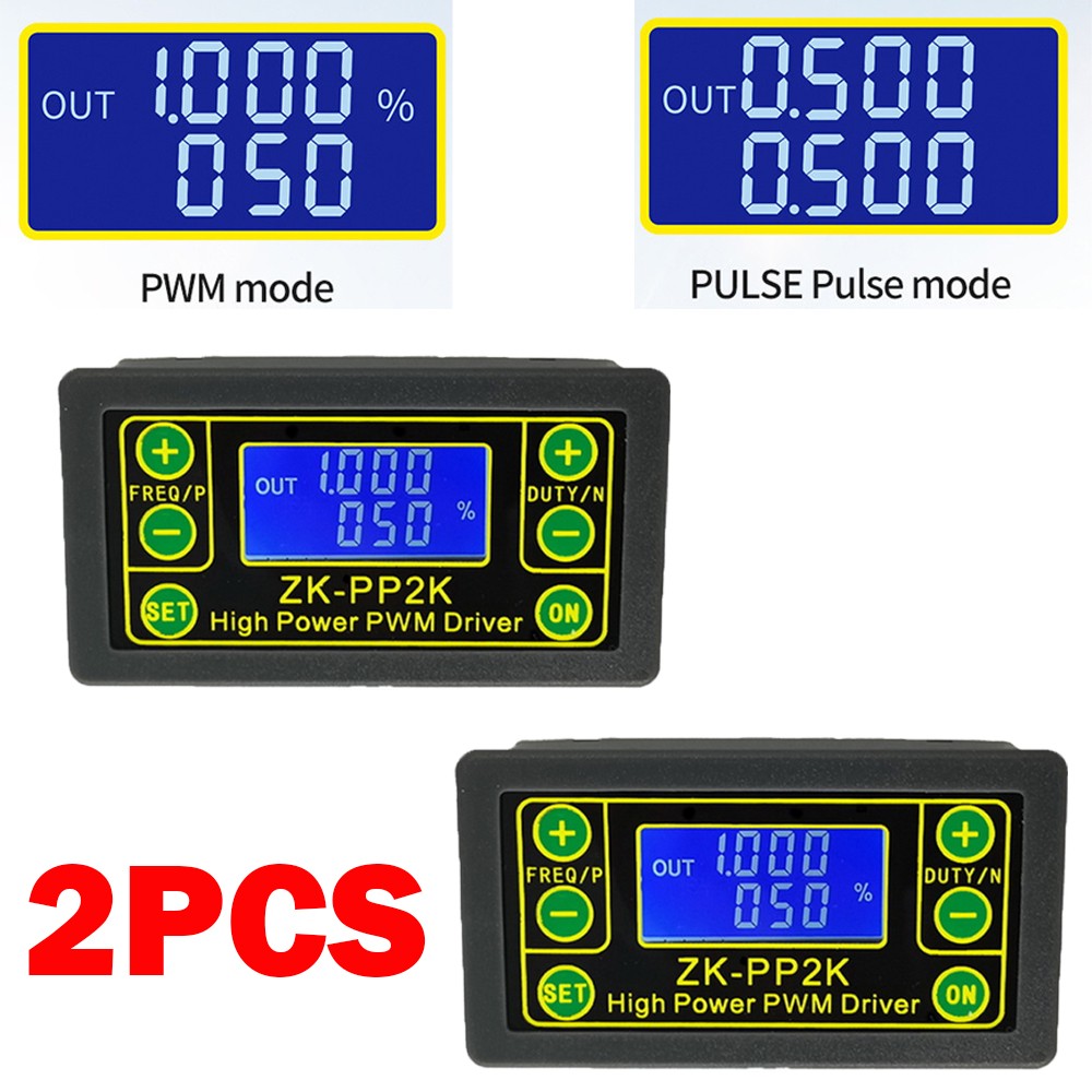 2PC ZK-PP2K PWM Dimming Speed Controller PWM Generator Driver Cycle Delay Module