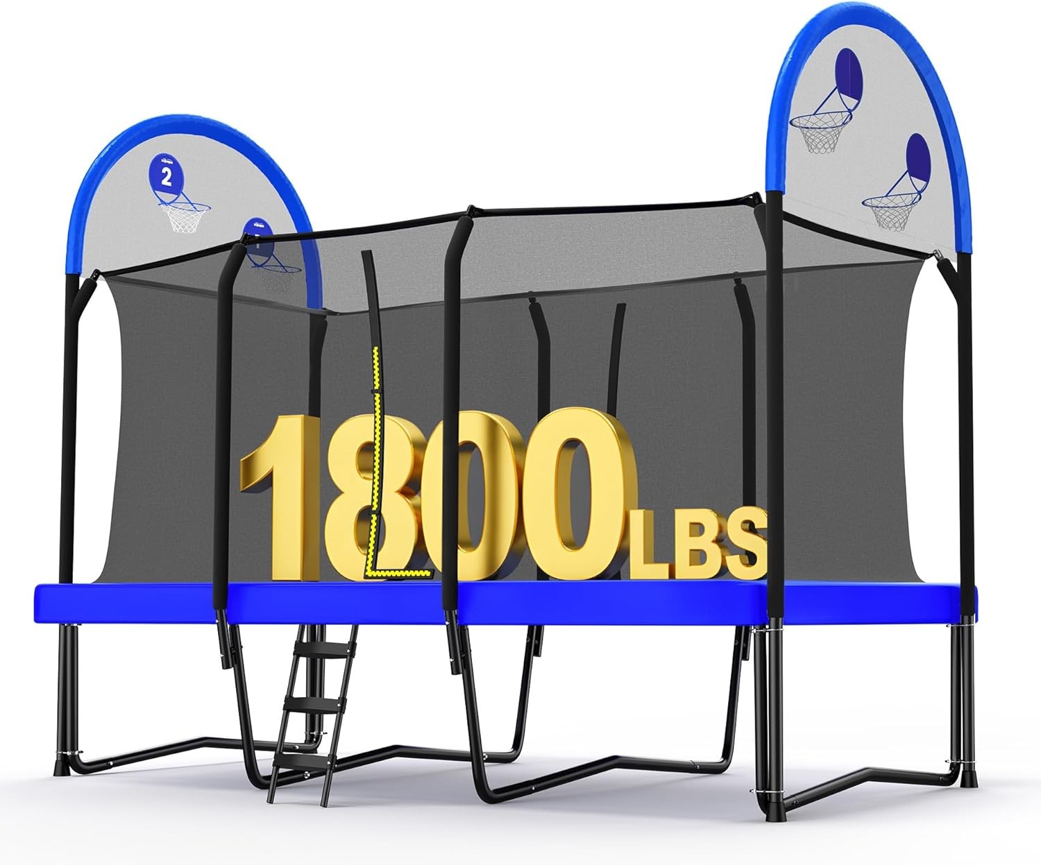 Zupapa 1800LBS Weight Capacity Rectangle Trampoline 10x17FT 9X15FT 8X14FT