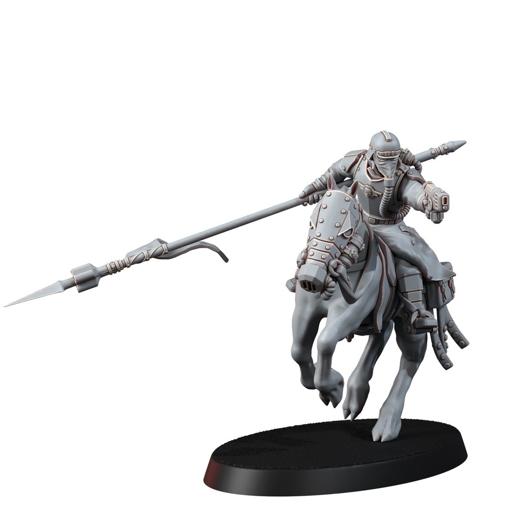 DEATH DIVISION CAVALRY SERGEANT WITH POWER SPEAR