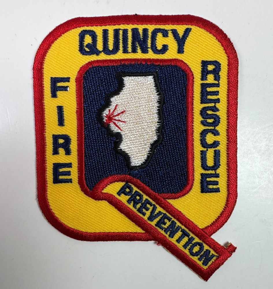 Quincy Fire Rescue Illinois IL 3.75" Patch P10
