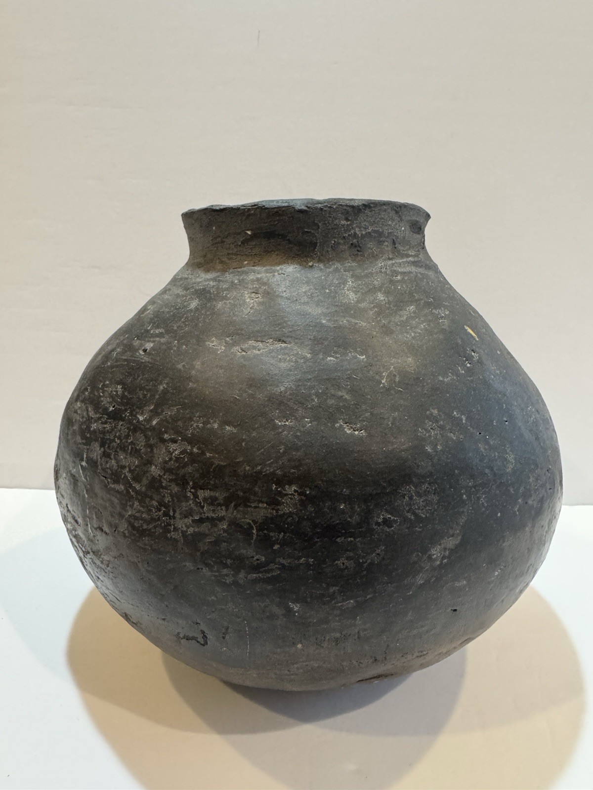 Historic Native American Olla Mississippian Era Clay Pottery Jug Primitive 10 in