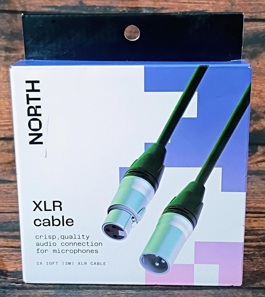 NORTH XLR Cable 10ft for Microphones