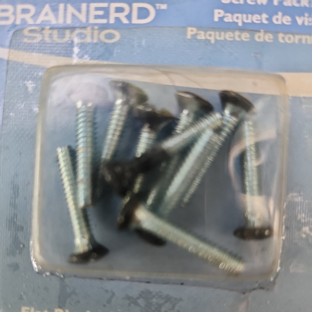Brainerd Studio~Electrical Screw Pack, 6/32×3/4", Flat Black, 65159, 10ct.