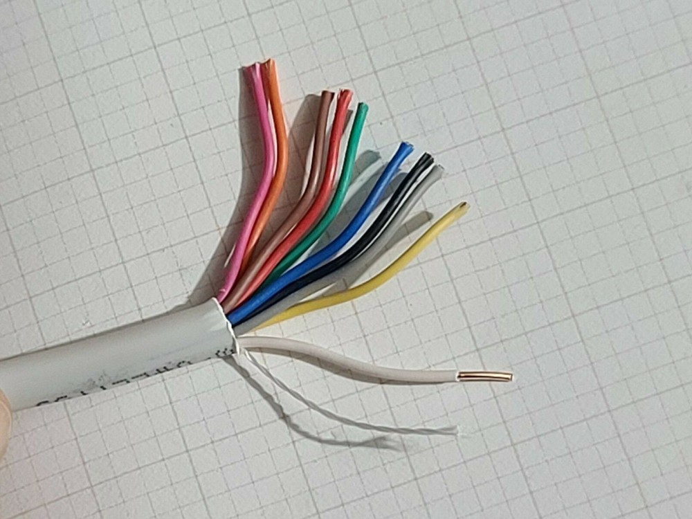 Honeywell Genesis 4768 18/10C Solid Plenum Thermostat Tstat Cable White /25ft